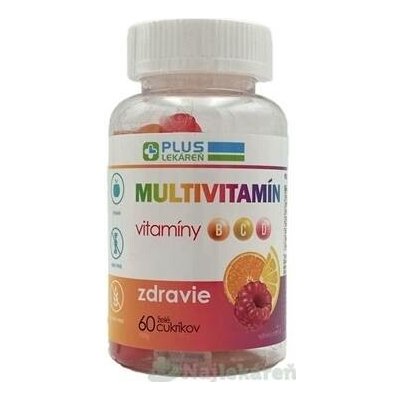Plus Lekáreň Multivitamín želé bonbóny ovocná příchuť 60 ks – Hledejceny.cz