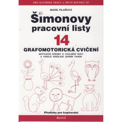 ŠPL 14 - Grafomotorická cvičení: Grafomotorická cvicení - Pilařová Marie – Zboží Mobilmania