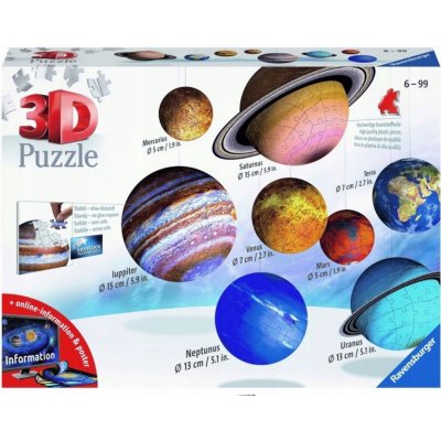 Ravensburger Planetární soustava 522 dílků – Zboží Dáma