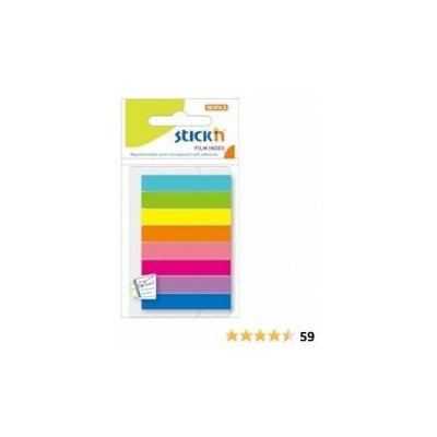 Samolepicí proužky Stick´n Clearnote - proužky 45 x 8 mm, 8 barev 1318/2140100 – Hledejceny.cz