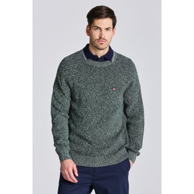 Gant D2. Twisted Cotton C-neck zelená