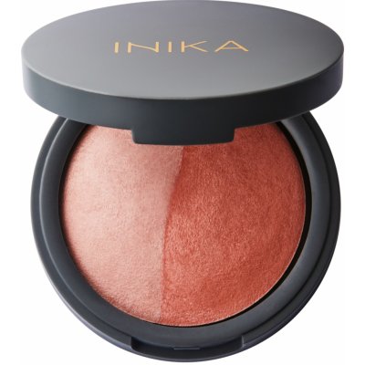 Inika Organic Přírodní Zapečená Mínerální Duo tvářenka Burnt Peach 6,5 g