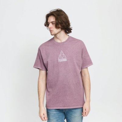 HUF x PLEASURES Dyed T-Shirt TS01807 purple – Zboží Mobilmania