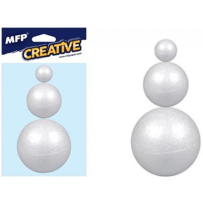 MFP Koule polystyrenová hladká 2/4/6 cm bílá 3 ks – Sleviste.cz