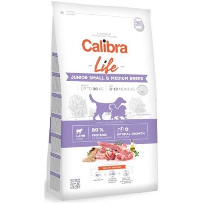 Calibra Dog Life Junior Small & Medium Breed Lamb 12kg 1 pytel (1 x 12 kg)