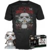 Sběratelská figurka Funko Pop! & Tee Box Star Wars Holiday Stormtrooper MT M