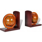 MDF Podpěrky na knihy s motivy glóbusu, 16,5 x 17,5 x 9,5 cm – Hledejceny.cz