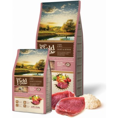 Sam's Field Low Grain Light & Senior Lamb & Rice hypoalergenní 15,5 kg