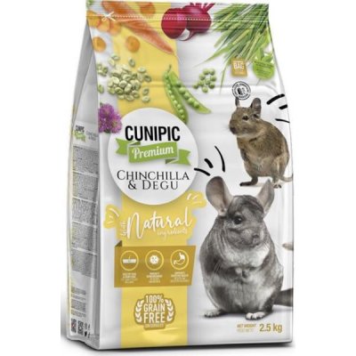 Cunipic Premium Chinchilla & Degu 2,5 kg – Zboží Mobilmania