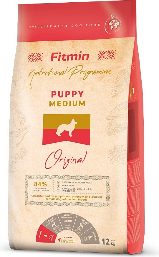 Fitmin Dog Medium Puppy 2 x 12 kg