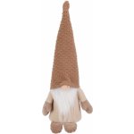 H&L Vánoční skřítek Pixie 12x12x42cm, vzorovaná čepice ANM222370 – Hledejceny.cz