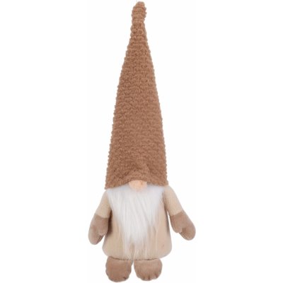 H&L Vánoční skřítek Pixie 12x12x42cm, vzorovaná čepice ANM222370 – Hledejceny.cz