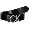 Pásek Calvin Klein WOMEN BLACK LEATHER belt