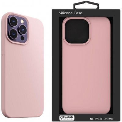 Pouzdro Next One MagSafe Silicone Case for iPhone 14 Pro Max - Ballet ružové