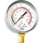 ATLAS FILTRI ATL Manometr DN40 0-12 BAR (175 psi) Spodní vývod 1/8" 5440012S – Zboží Mobilmania