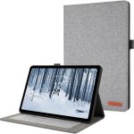 VSECHNONAMOBIL 57287 FABRIC Zaklápěcí obal pro Nokia T21 šedý – Zboží Živě