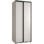 DobreSny Davos s posuvnými dveřmi 120 cm bílá / černé pojezdy – Sleviste.cz