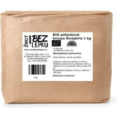 Život bez lepku BIO pohanka kroupa Šmajstrla 1 kg – Sleviste.cz