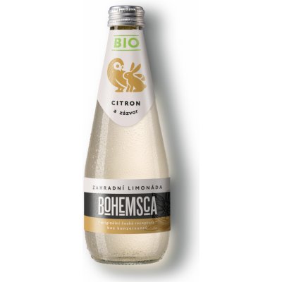 Bohemsca Bio zahradní limonáda Citron a zázvor 330 ml