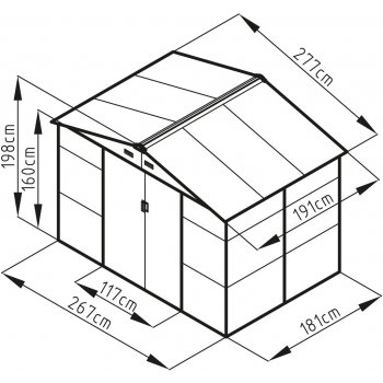 G21 GAH 529 277 x 191 cm šedý