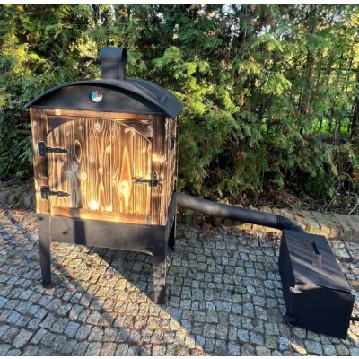 OHENVZAHRADE.CZ Premiová Dřevěná udírna Hrist 60 Opálená – Zboží Dáma