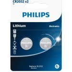 Philips CR2032 2ks CR2032P2/01B – Sleviste.cz