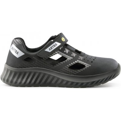 ARTRA ARSO 701 618080 S1 SRC ESD sandál Černá/šedá – Zboží Dáma