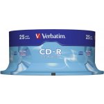 Verbatim CD-R 700MB 52x, AZO, spindle, 25ks (43432) – Hledejceny.cz