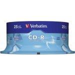 Verbatim CD-R 700MB 52x, AZO, spindle, 25ks (43432) – Zboží Živě