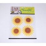 Přerov Samolepky pokoj. 3D slunečnice 20x20x1 cm 4 ks – Sleviste.cz
