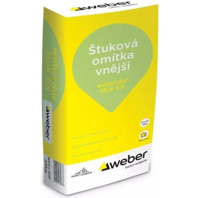 Weber Štuková omítka vnější Weberdur štuk EX 25 kg – Zbozi.Blesk.cz