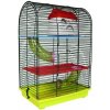 Klec pro hlodavce France Cage Grim 2 s plastovou výbavou a tubusem 32 x 22 x 49 cm