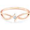Prsteny Savicki zásnubní prsten růžové zlato diamant Z479R