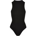 Ladies Rib Knit Sleevless Body black