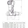 Hlavice pro radiátor Slovarm VE-4522A 3/4˝ 412450