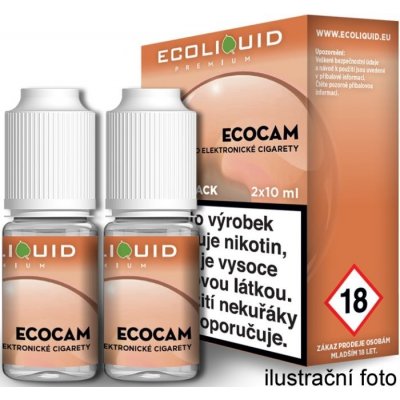 Ecoliquid Premium 2Pack ECOCAM 2 x 10 ml 6 mg – Hledejceny.cz