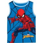 Marvel Setino chlapecké bavlněné tričko bez rukávů Spiderman modré