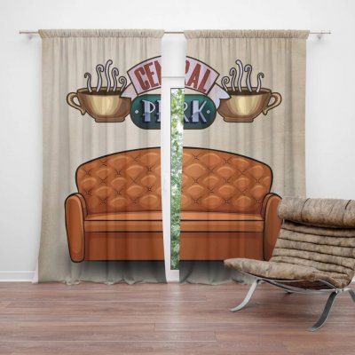 Sablio Závěs Seriál přátelé CENTRAL PERK Gauč: 2ks 140x250cm – Hledejceny.cz