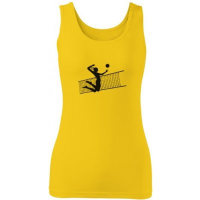 Tričko s potiskem Volejbal dámské Žlutá – Sleviste.cz