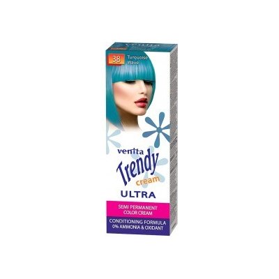 Venita Trendy Cream barva na vlasy 38 Turquoise Wave 75 ml