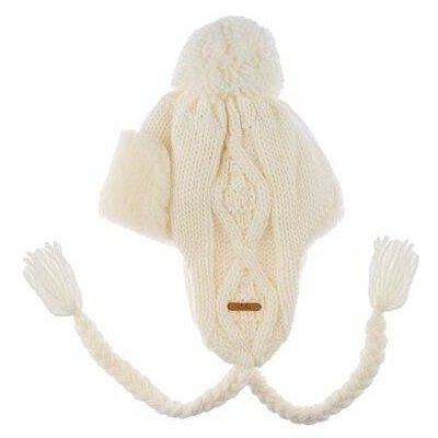 Vlnka dětská vlněná ušanka Vlnka V17 přírodní – Zboží Mobilmania