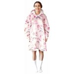 Cozy Noxxiez CH373 Sladkosti potisk hřejivá televizní mikinová deka s kapucí pro teenagery a dospělé – Sleviste.cz