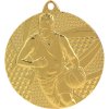 Sportovní medaile Designová kovová medaile Basketbal Zlatá 5 cm