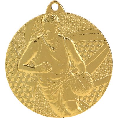 Designová kovová medaile Basketbal Zlatá 5 cm – Hledejceny.cz