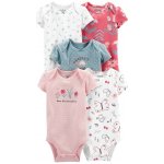 CARTER'S Body krátký rukáv Strawberry dívka LBB 5ks – Sleviste.cz