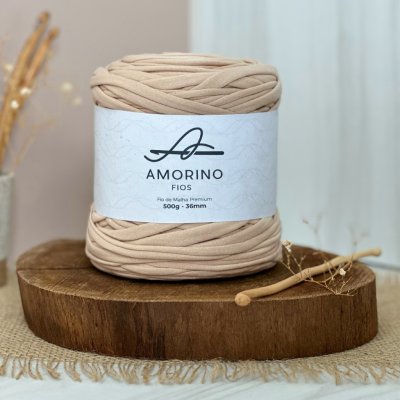 Amorino Fios Textilní špagáty Amorino Fio - Premium 36mm Bege Claro – Zboží Dáma