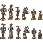 Kovové šachové figurky Švýcarské