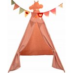 Nukido Dětský teepee stan se světly šedý – Zboží Dáma
