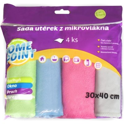 AllServices Čistící utěrky z mikrovlákna 30 x 40 cm v sadě 4 ks – Hledejceny.cz