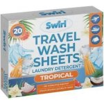 Swirl rozpustné papírky s pracím přípravkem pro univerzální praní vůní Tropical 20 ks – Zboží Mobilmania